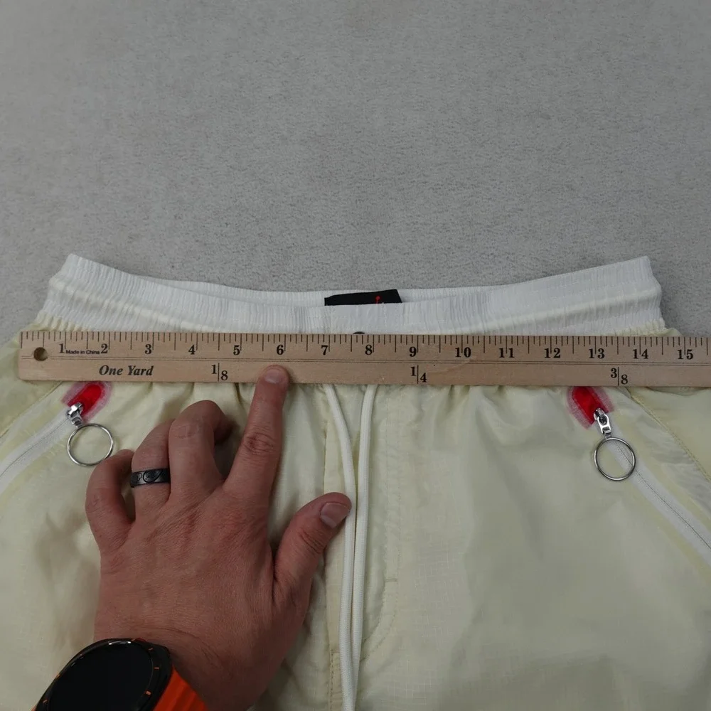 Jordan x Off White Woven Pants Mens Small Fossil Virgil Abloh Nylon DB4250